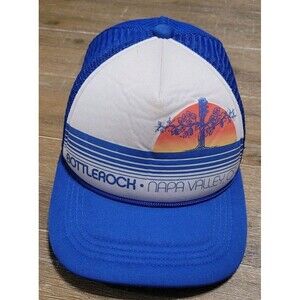 BOTTLEROCK NAPA VALLEY Hat CAP FOAM FEEL AND MESH Blue Snapback Wine Food Music